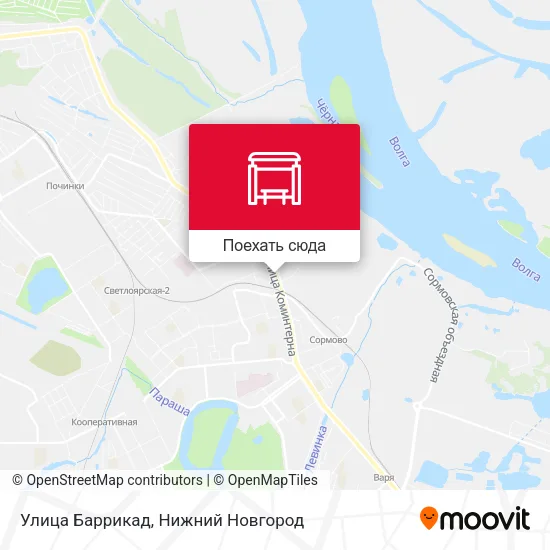 Карта Улица Баррикад