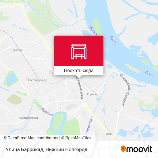 Карта Улица Баррикад