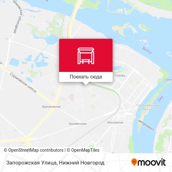Карта Запорожская Улица