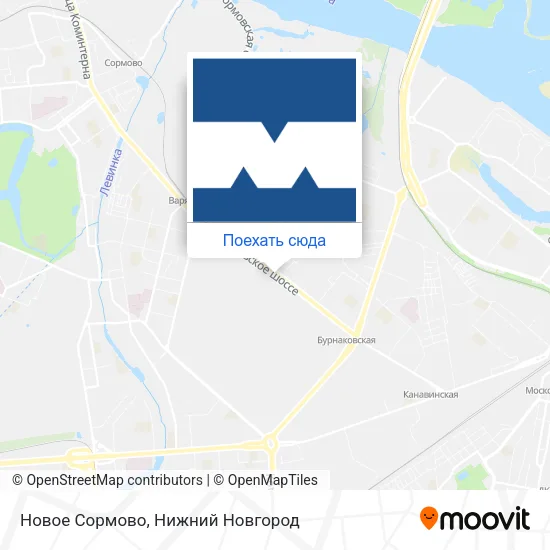 Карта Новое Сормово