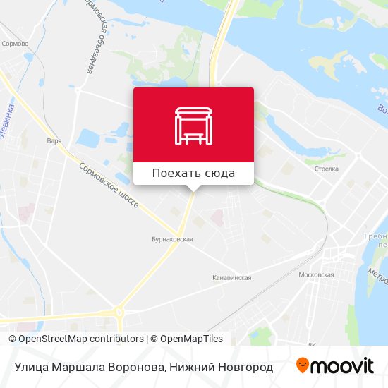Карта Улица Маршала Воронова
