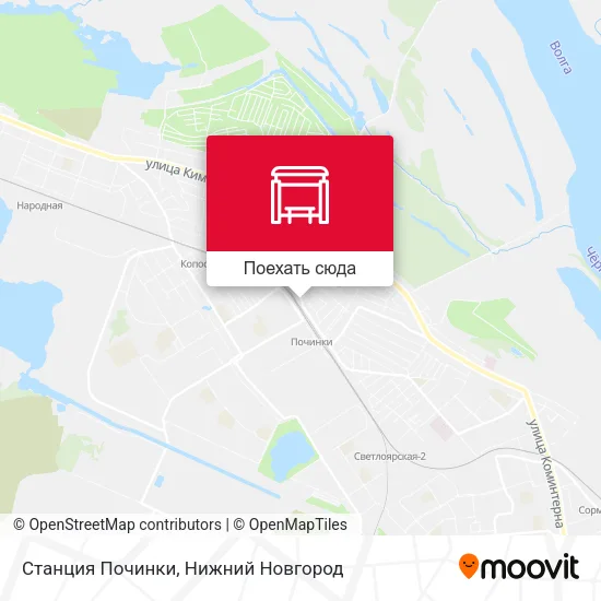 Карта Станция Починки