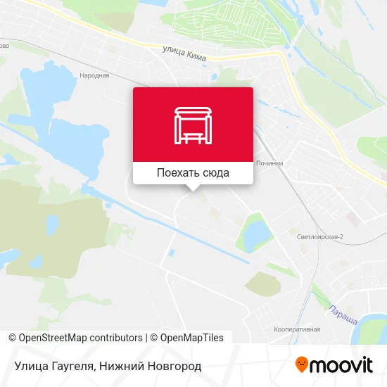 Карта Улица Гаугеля