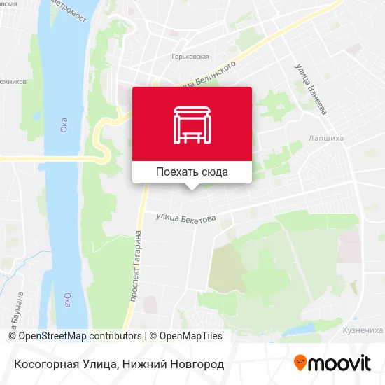Карта Косогорная Улица