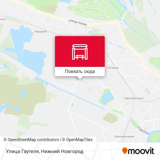 Карта Улица Гаугеля