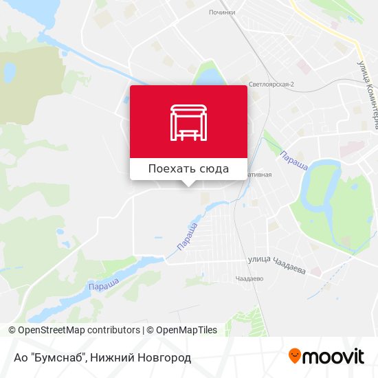 Карта Ао "Бумснаб"