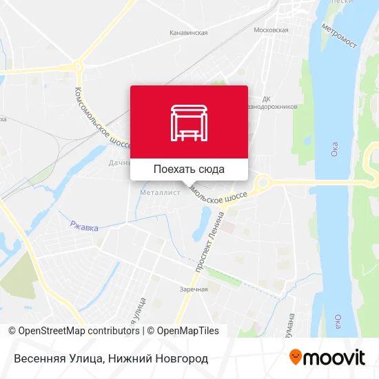 Карта Весенняя Улица