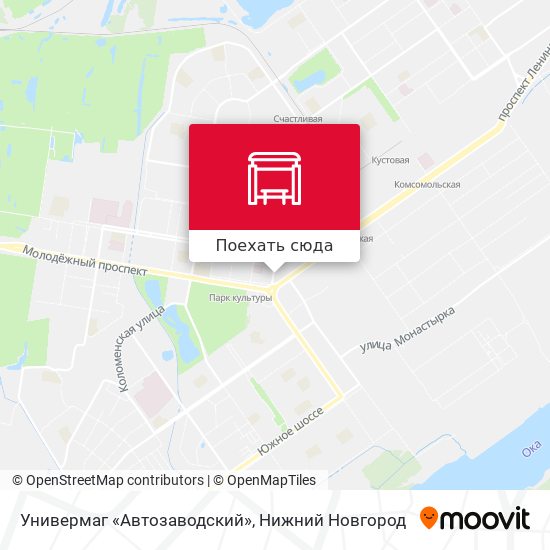 Карта Универмаг «Автозаводский»