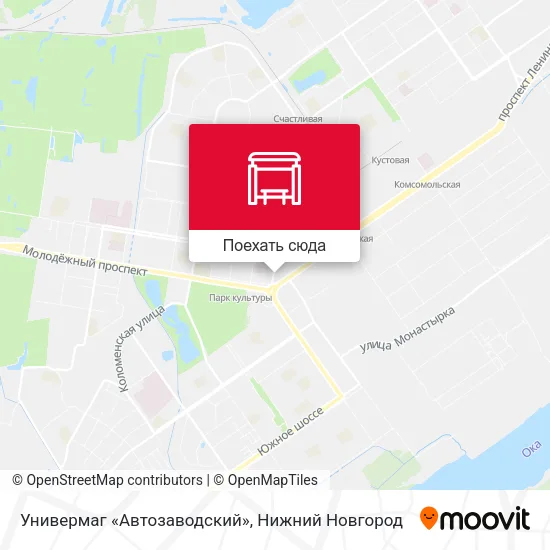 Карта Универмаг «Автозаводский»