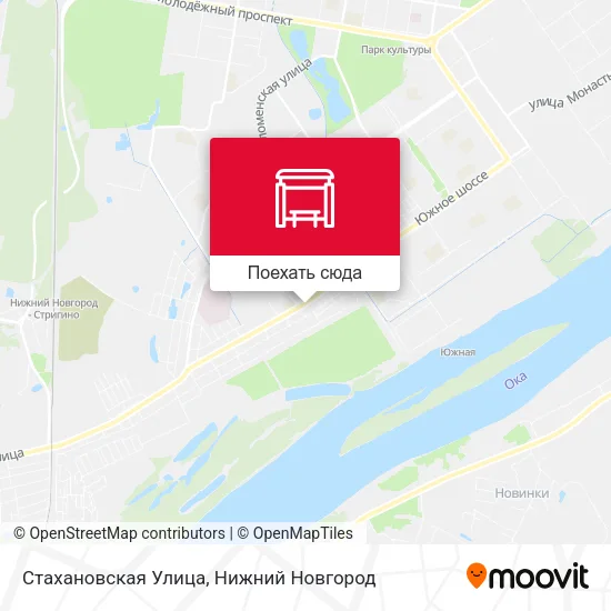 Карта Стахановская Улица