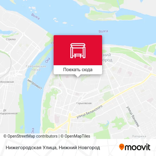 Карта Нижегородская Улица