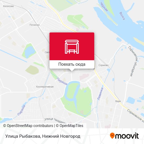 Карта Улица Рыбакова