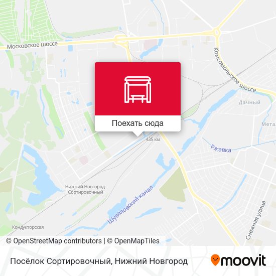 Карта Посёлок Сортировочный