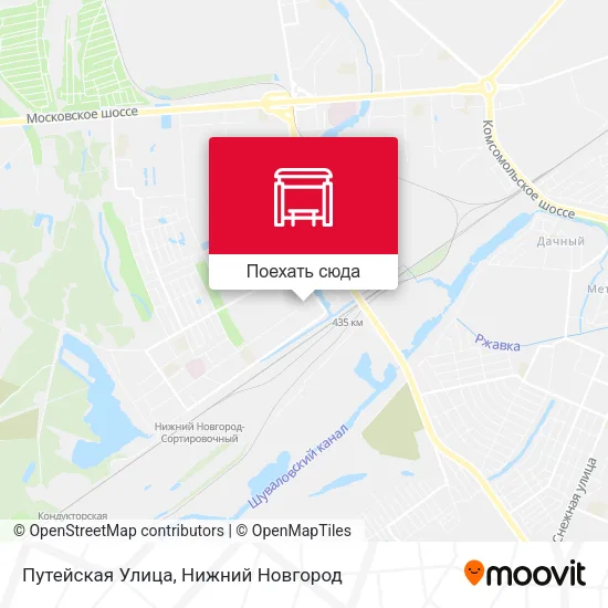 Карта Путейская Улица