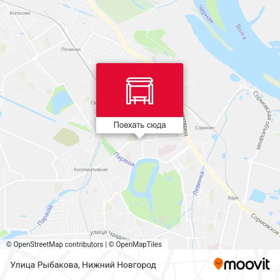 Карта Улица Рыбакова