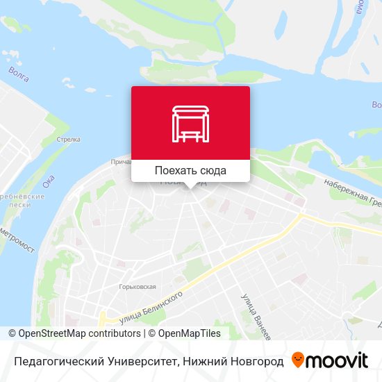 Карта Педагогический Университет