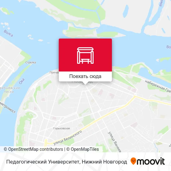 Карта Педагогический Университет