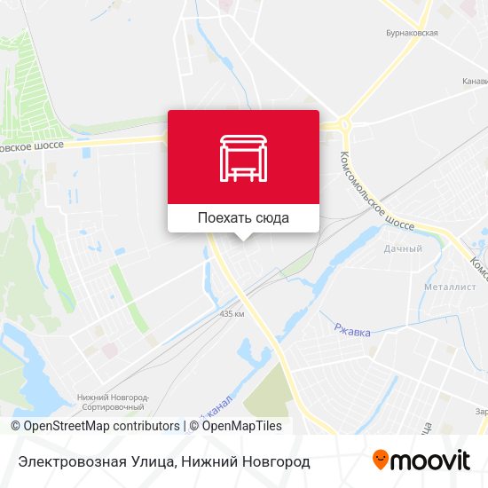 Карта Электровозная Улица