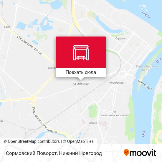 Карта Сормовский Поворот