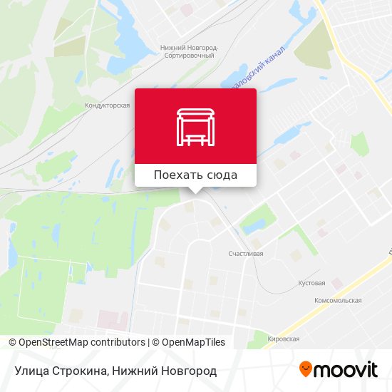 Карта Улица Строкина