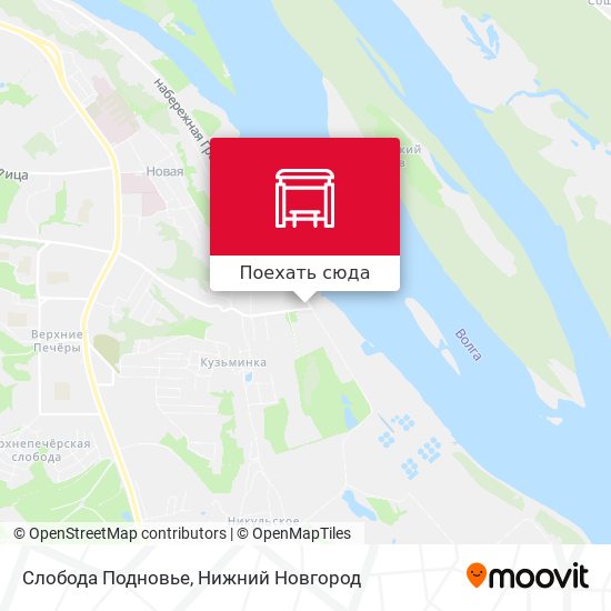 Карта Слобода Подновье