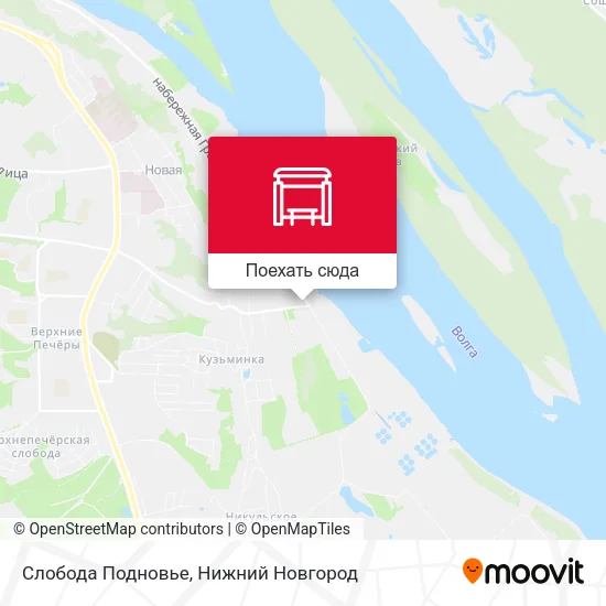 Карта Слобода Подновье