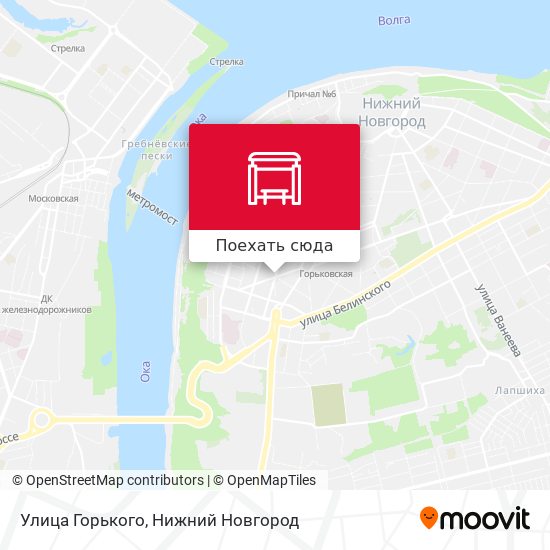 Карта Улица Горького