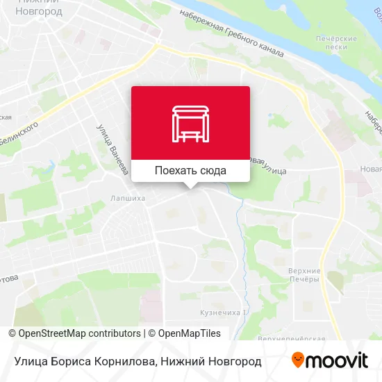 Карта Улица Бориса Корнилова