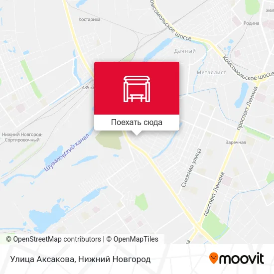 Карта Улица Аксакова
