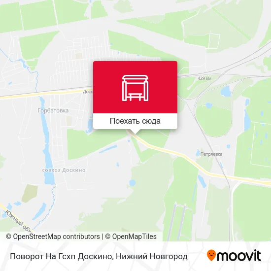 Карта Поворот На Гсхп Доскино