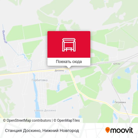 Карта Станция Доскино