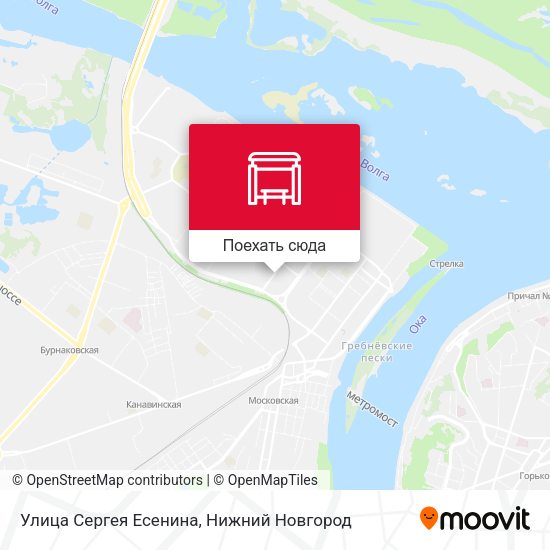 Карта Улица Сергея Есенина