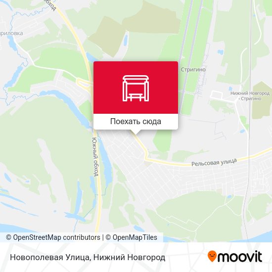 Карта Новополевая Улица