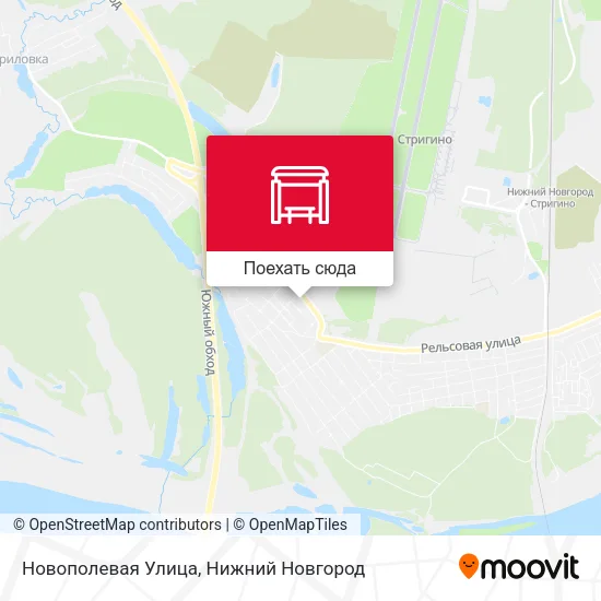 Карта Новополевая Улица