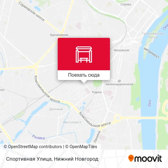 Карта Спортивная Улица