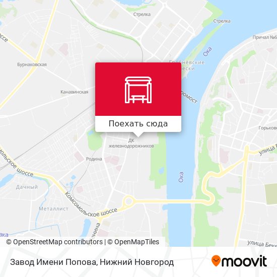 Карта Завод Имени Попова