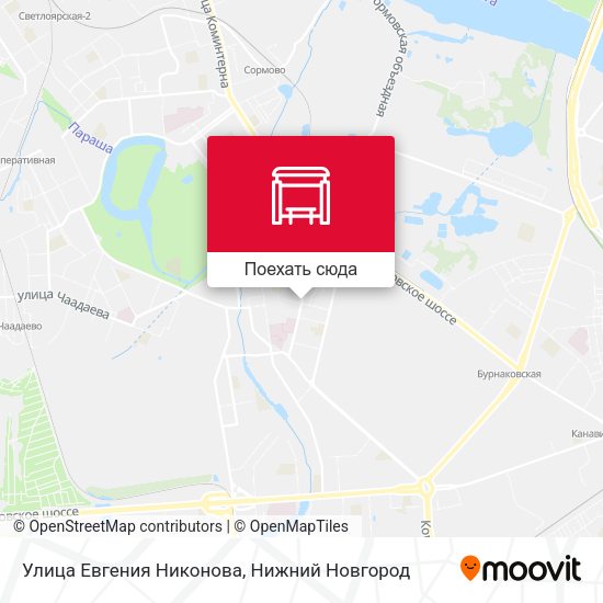 Карта Улица Евгения Никонова