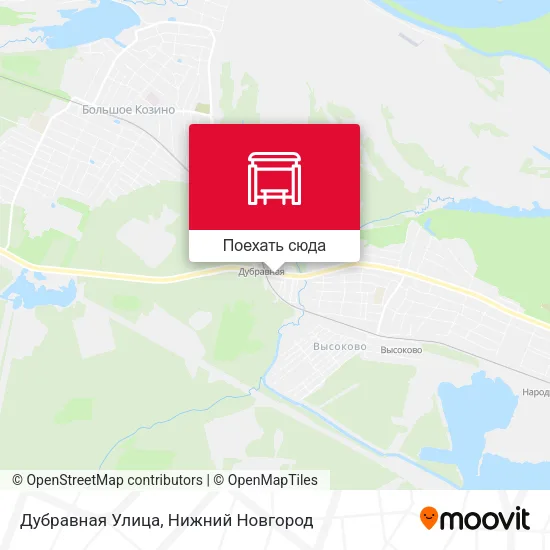 Карта Дубравная Улица