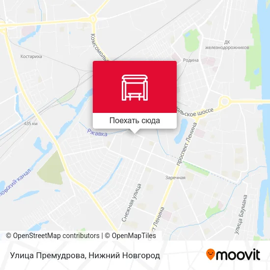 Карта Улица Премудрова