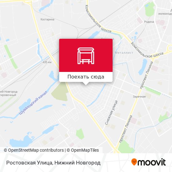 Карта Ростовская Улица