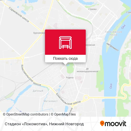 Карта Стадион «Локомотив»