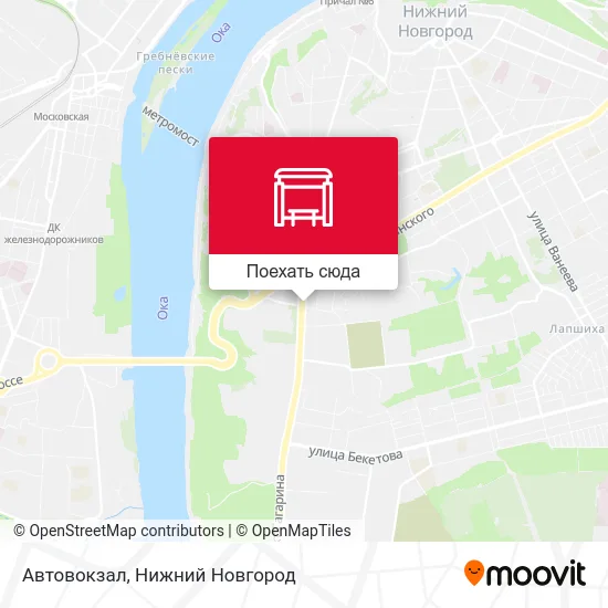 Карта Автовокзал