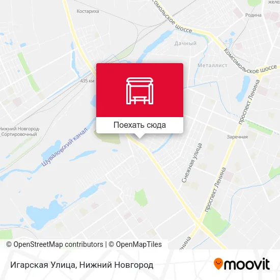 Карта Игарская Улица