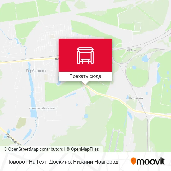 Карта Поворот На Гсхп Доскино