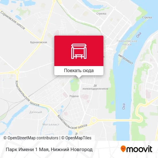 Карта Парк Имени 1 Мая