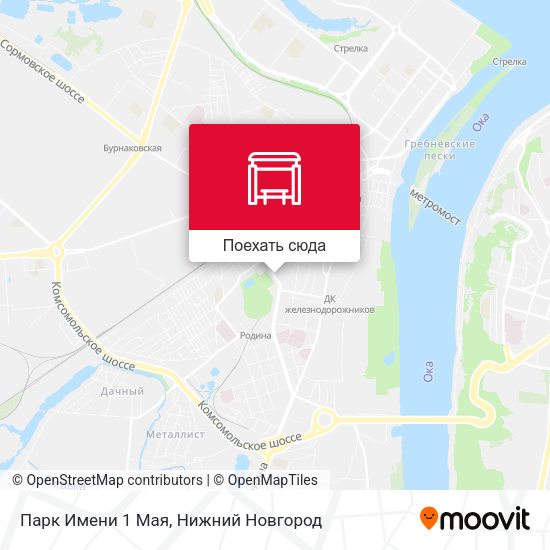 Карта Парк Имени 1 Мая