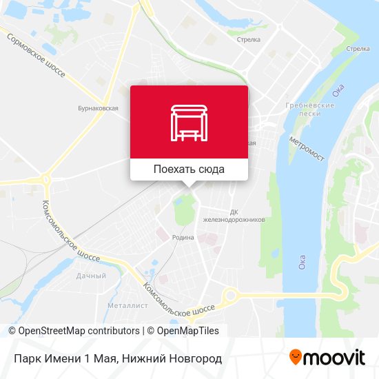 Карта Парк Имени 1 Мая