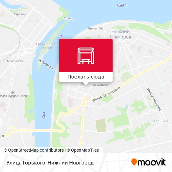 Карта Улица Горького