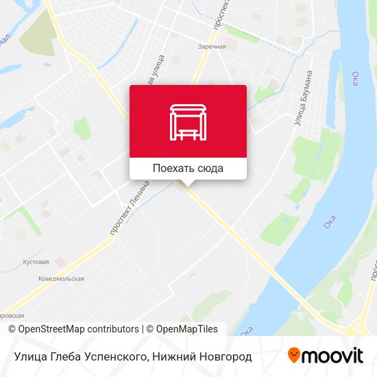 Карта Улица Глеба Успенского