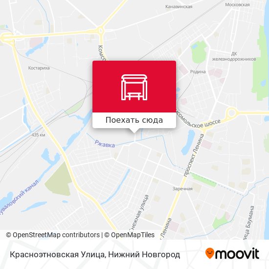 Карта Красноэтновская Улица